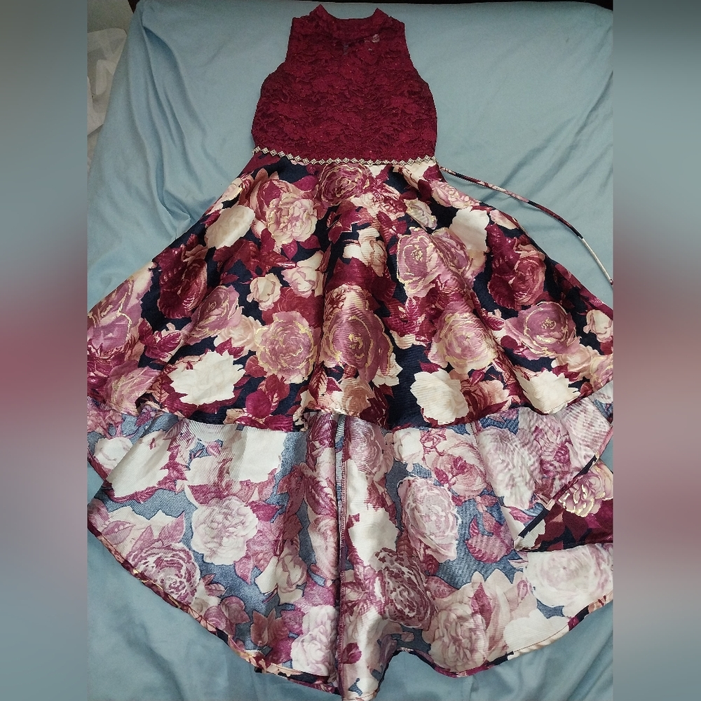 Red rose dress